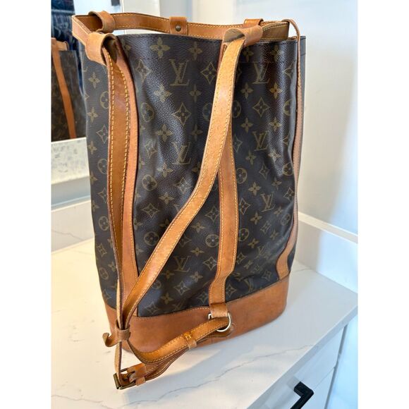 Louis Vuitton Authentic Randonnee PM Monogram Hobo Backpack Bag main image 8